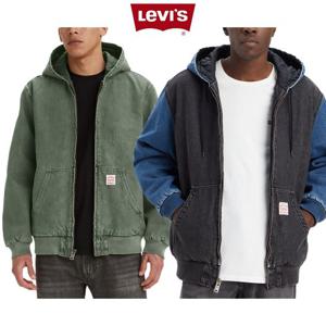 리바이스 16801456 남자 워크웨어 스타일 안감 퀼팅 후드 자켓