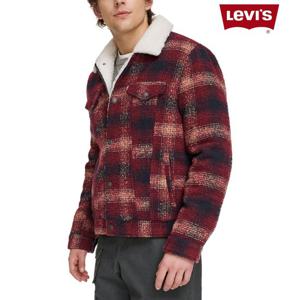 리바이스 16244828 남자 격자무늬 안감 양털 트러커 자켓