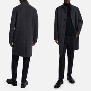 띠어리 M0971427 남자 싱글 브레스티드 멜튼 울 코트