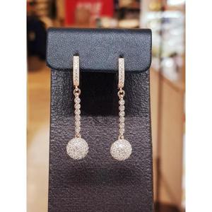 미라클 세이브존03 14k 침 드롭 원볼 원터치 귀걸이 qwe223