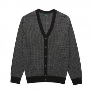 [카운테스마라 와이셔츠] 울혼방 도비패턴 가디건 (CSTW3B1114GO) CSTW3B1114