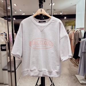 [숲] SOUP 숲 레터링 반팔 맨투맨티셔츠 (SA5ST30) SA5ST30