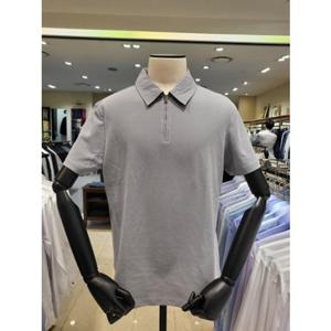 [카운테스마라 와이셔츠] 집업 반팔 면카라 티셔츠 (CTSX1C1110G0) CTSX1C1110