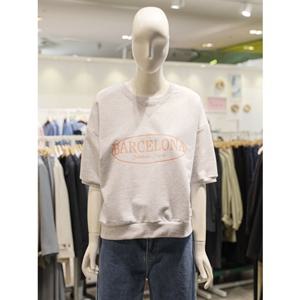 [숲] SOUP 숲 레터링 반팔 맨투맨티셔츠 (SA5ST301) SA5ST30