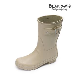 [와이컨셉] 베어파우 여성 버클 미들 레인부츠 카키베이지 TRUDY K2829333QB-W K2829333QB-W