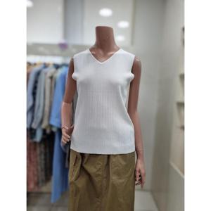 올앤선드리 세이브존06 쿨링V넥세로줄나시 A4JJM3K371