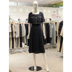 [숲] SOUP 숲 투웨이 스퀘어넥 반팔 원피스 (SA5OPM2) SA5OPM2