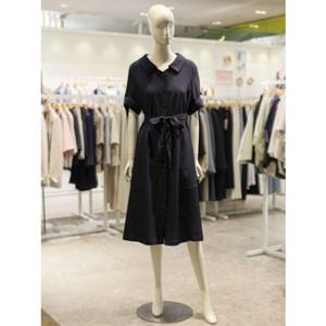 [숲] SOUP 숲 벨티드 오픈카라 원피스 (SA5OP90) SA5OP90