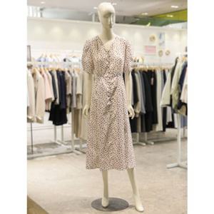 [숲] SOUP 숲 플라워 V넥 반팔 롱 원피스 (SA4OP3A) SA4OP3A