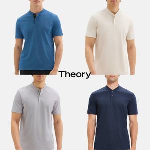 띠어리 theory K074506R 남자 피케 코튼 헨리넥 반팔 폴로 셔츠
