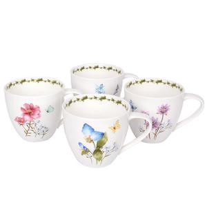 [한국도자기][한국도자기] 필드플라워1 머그 4P세트