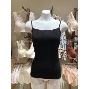 [바바라] GLG2515 메이 블랙 슈퍼파인 오가닉 면 여성 끈나시 런닝 GLG2515