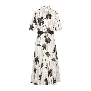 [뤼드레노마] 벨트 플라워 프린트 원피스 R1F21WOP850 R1F21WOP850