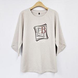 아이우먼 블링비꽃소매나염티 OLS556M408 빅사이즈