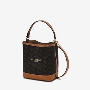 [질스튜어트핸드백] 브라운 로젤라 칠링 패턴 가죽 콤비 버킷백 S JABA4E356 W2