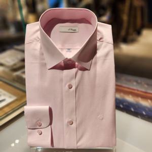 [듀퐁셔츠] 듀퐁셔츠 SE5SM21LS325SPK 컴포터블 라인 순면 미니체크 핑크 슬림 핏 셔츠 SE5SM21LS325