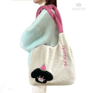 뷰레이터닷컴 리틀베어 뽀글이가방 후리스 숄더백