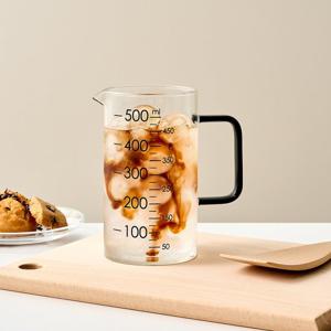 [모던하우스] 듀라H 내열 유리 계량컵 500ml Black