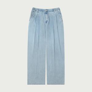 행텐 HC04 밴딩 투턱 커버 와이드 데님 10520-155-408