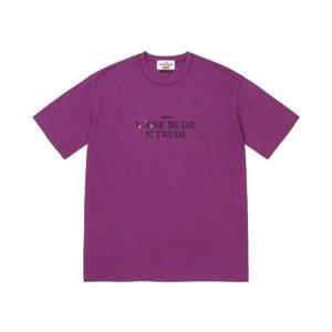 슈프림 x 스톤 아일랜드 숏슬리브 탑 퍼플   22SS 7625201S8-V0014