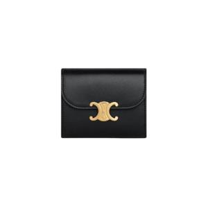 셀린느 스몰 월렛 트리옹프 샤이니 카프스킨 블랙 10D783DPV-38NO