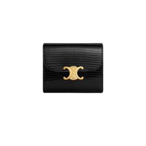 셀린느 리자드 스몰 트리옹프 월렛 블랙 10D784DUA-38NO