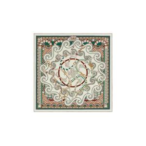 에르메스 아르네 엔 로자스 숄 140 블랑 베르 브룬 H243853S03