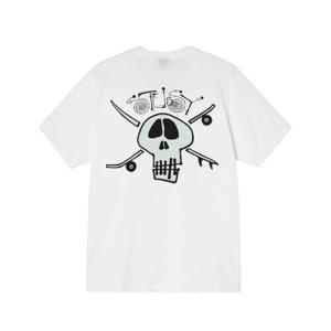 스투시 서프 스케이트 스컬 티셔츠 화이트 1904746