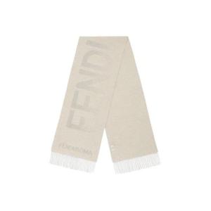 펜디 울 캐시미어 스카프 베이지 FXT485AR0QF0QD7