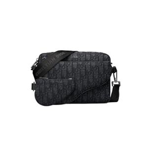 디올 새들 트리플 파우치 블랙 디올 오블리크 자카드 1ADPO276YKY-H03E