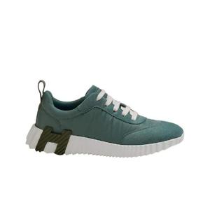 에르메스 바운싱 스니커즈 파라슈트 패브릭 스웨이드 고트스킨   블루 블루 파인드 H222162ZH1