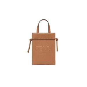 펜디 로마 미니 고 투 레더 쇼퍼 브라운 7VA584AMACF0CGB