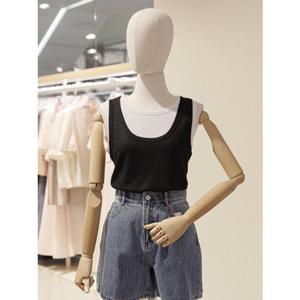 [숲] SOUP 숲 레이어드 배색 민소매 티셔츠 (SB5ST8G) SB5ST8G