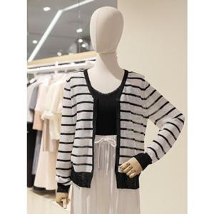 [숲] SOUP 숲 스트라이프 V넥 니트 가디건 (SB5GD3E) SB5GD3E