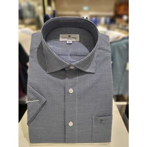 [카운테스마라 와이셔츠] 일반핏 밑단일자 지짐이 반팔남방셔츠 (CDCY2C6401N0) CDCY2C6401