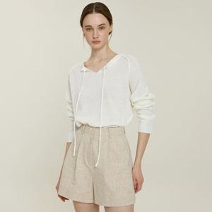 [잇미샤] 잇미샤 네크 스트링 니트 풀오버 ITP5ZPO810 ITP5ZPO810