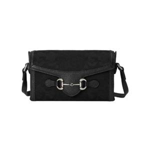 구찌 점보 GG 파우치 블랙 캔버스 699318-FABGN-1000