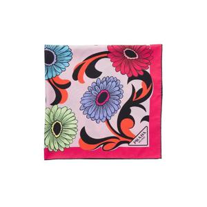 프라다 프린티드 실크 트윌 스카프 앨러배스터 핑크 1FF001-2CLI-F0E18