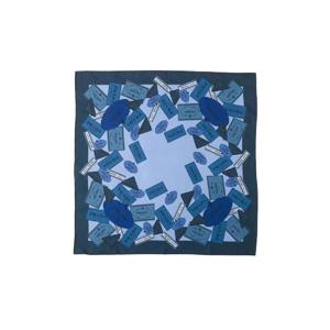 프라다 프린티드 트윌 스카프 네이비 2FF004-2DGY-F0008