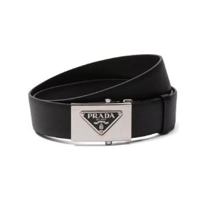 프라다 트라이앵글 로고 사피아노 벨트 2CM256053