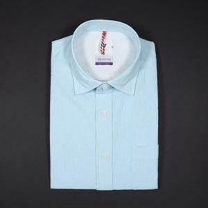 [예작] 구김없는 시어서커 밑단일자 일반핏 반소매셔츠 (YJ4MUA657 BL) YJ4MUA657