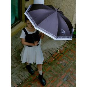 [질스튜어트] 블랙 로고프린트 장우산 JAUM5E090