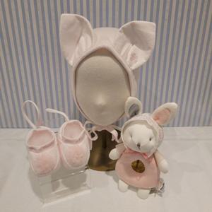 [쇼콜라] 쇼콜라 앙쥬모자덧신니니애착인형3종세트 (TNOXUC03XE)여아가을임신출산선물 TNOXUC03XE