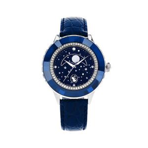 스와로브스키 5677494 Octea moon 여성 가죽 시계