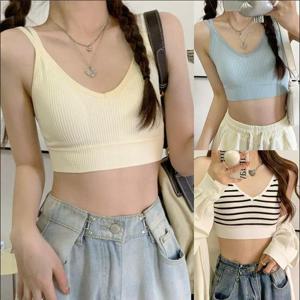 브라렛 브라탑 캡내장브라탑 브라캡 끈나시 크롭나시