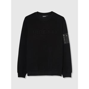 [피레티] TMU23208Z1  사보나 라운드넥 맨투맨티 M (Black) TMU23208