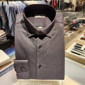 [듀퐁셔츠] 듀퐁셔츠 SE5FM11LS110SDY 비지니스 주머니 없는 솔리드 일반 핏 셔츠 SE5FM11LS110