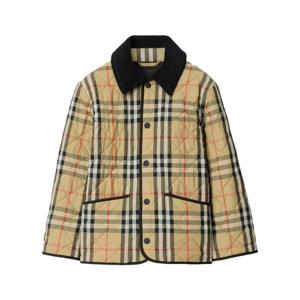 25FW 키즈 샌드체크 퀄팅 만조니 자켓 베이지 8108500