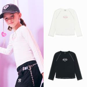 [엠엘비키즈] 스트릿 하트 여아 슬림 티셔츠 2종택1 (7FTSH0154) 7FTSH0154