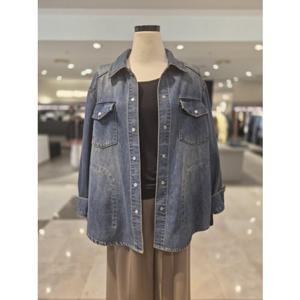 [비지트인뉴욕] 워싱 데님 셔츠 (VB9LS1B) VB9LS1B